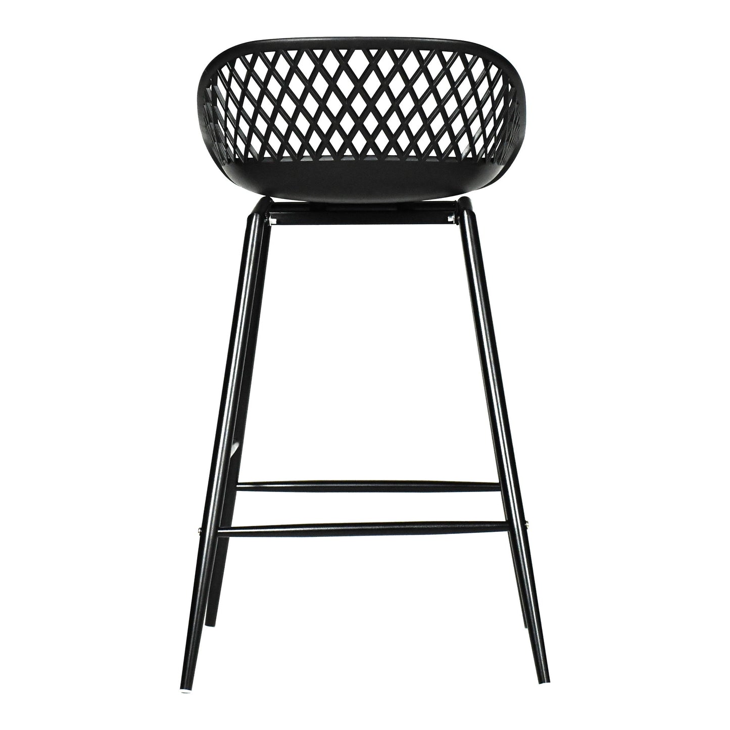 Piazza - Outdoor Counter Counter Stool (Set of 2) - Black