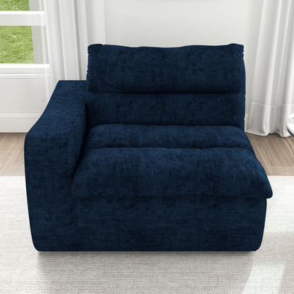 Modern Lazy Floor Sofa With Right Arm, Comfortable Beanbag Lounge
