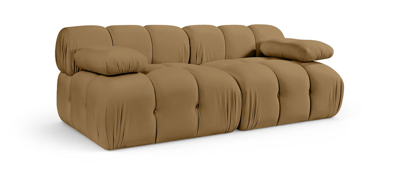 Orin - Velvet Performance Fabric Upholstered 2 Piece Modular Sofa