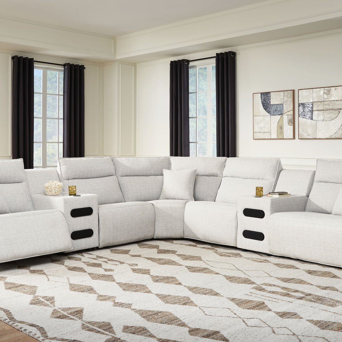 Modmax II - Reclining Sectional - Stone