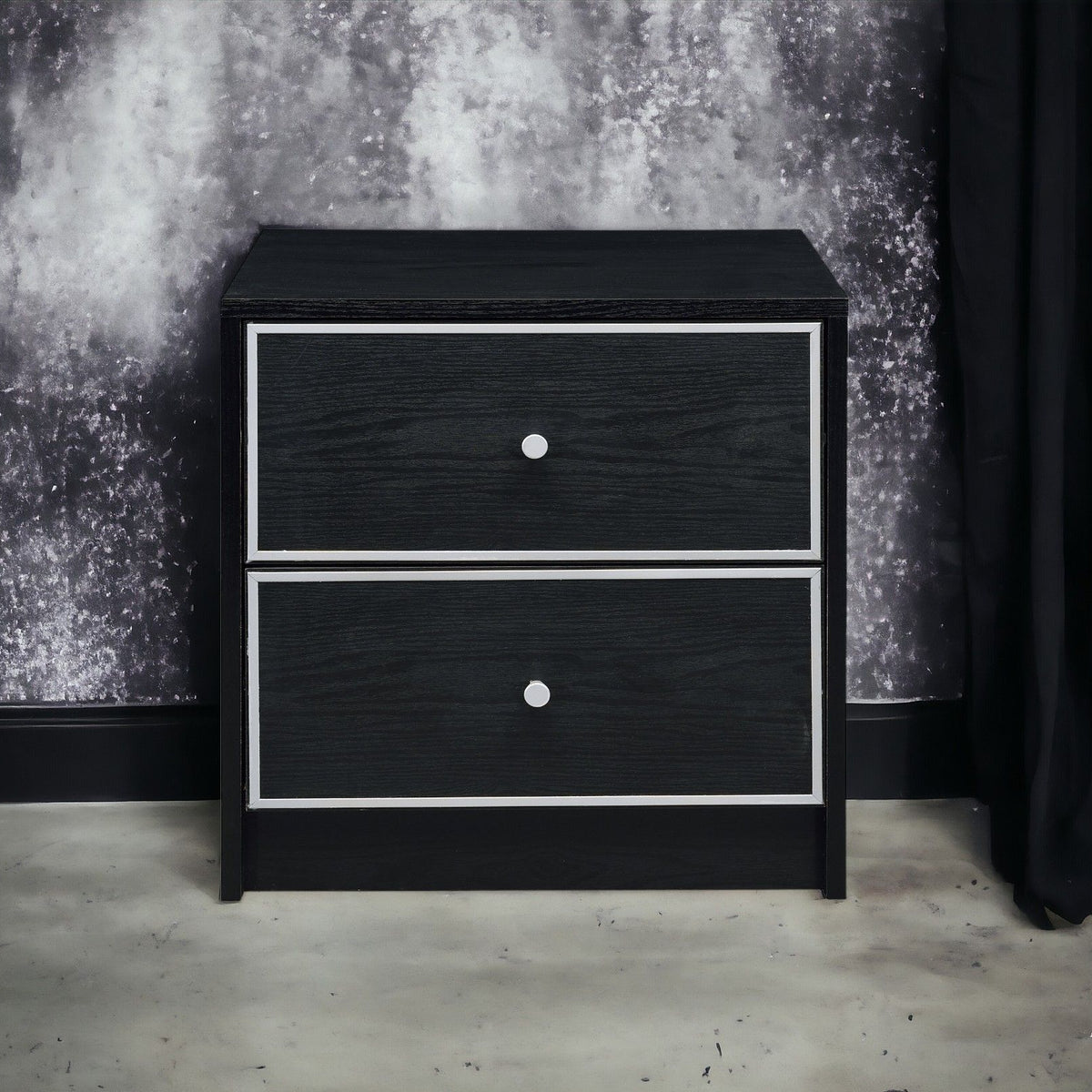 Jabir - Accent Table - Black / Silver