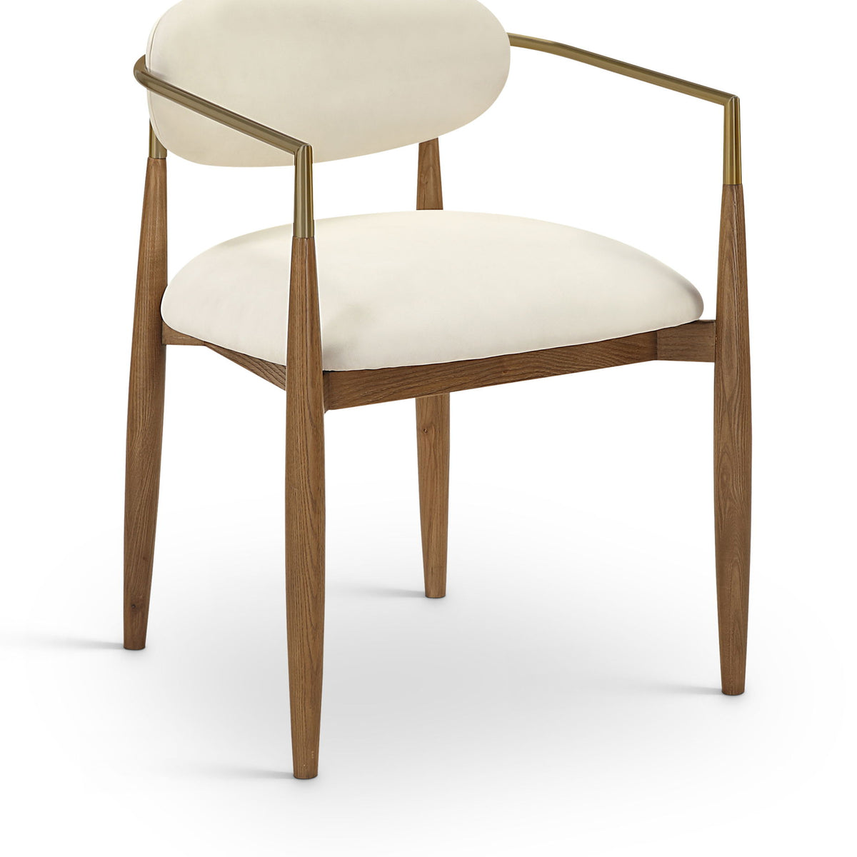 Riccio - Dining Arm Chair (Set of 2) - Walnut Frame