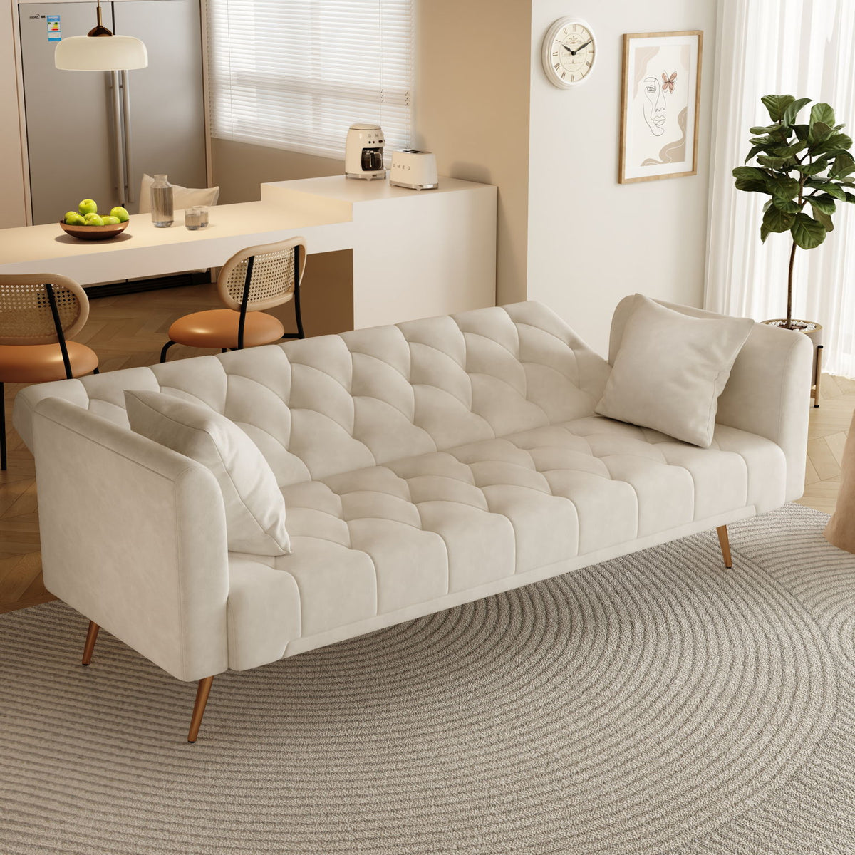 Convertible Double Folding Living Room Sofa Bed