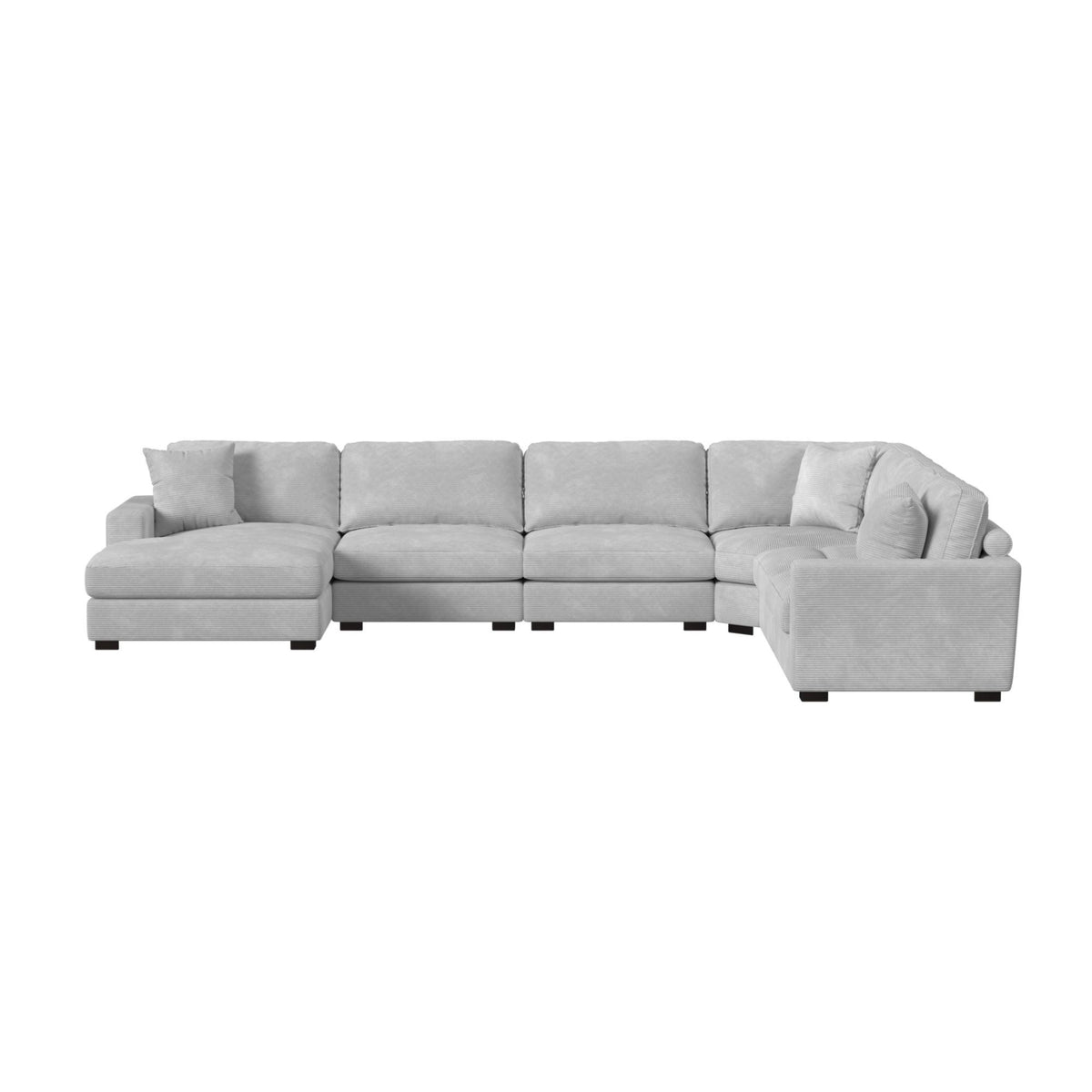 Arizona - Modular RHF Armchair With 1 Pillow 20" - Steno Stone