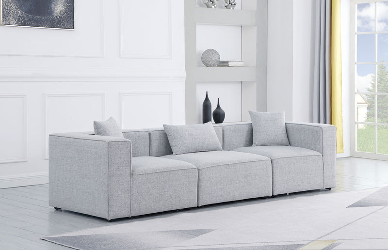 Cube - Linen Modular 3 Seat Sofa