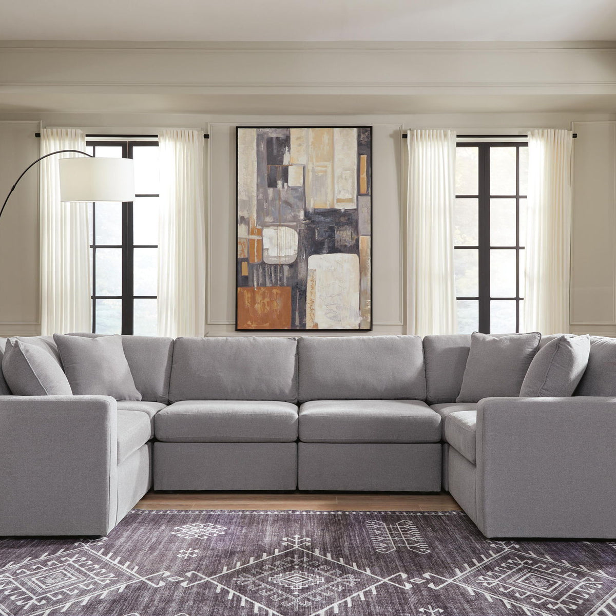 Modmax - U-Shaped Sectional - Granite