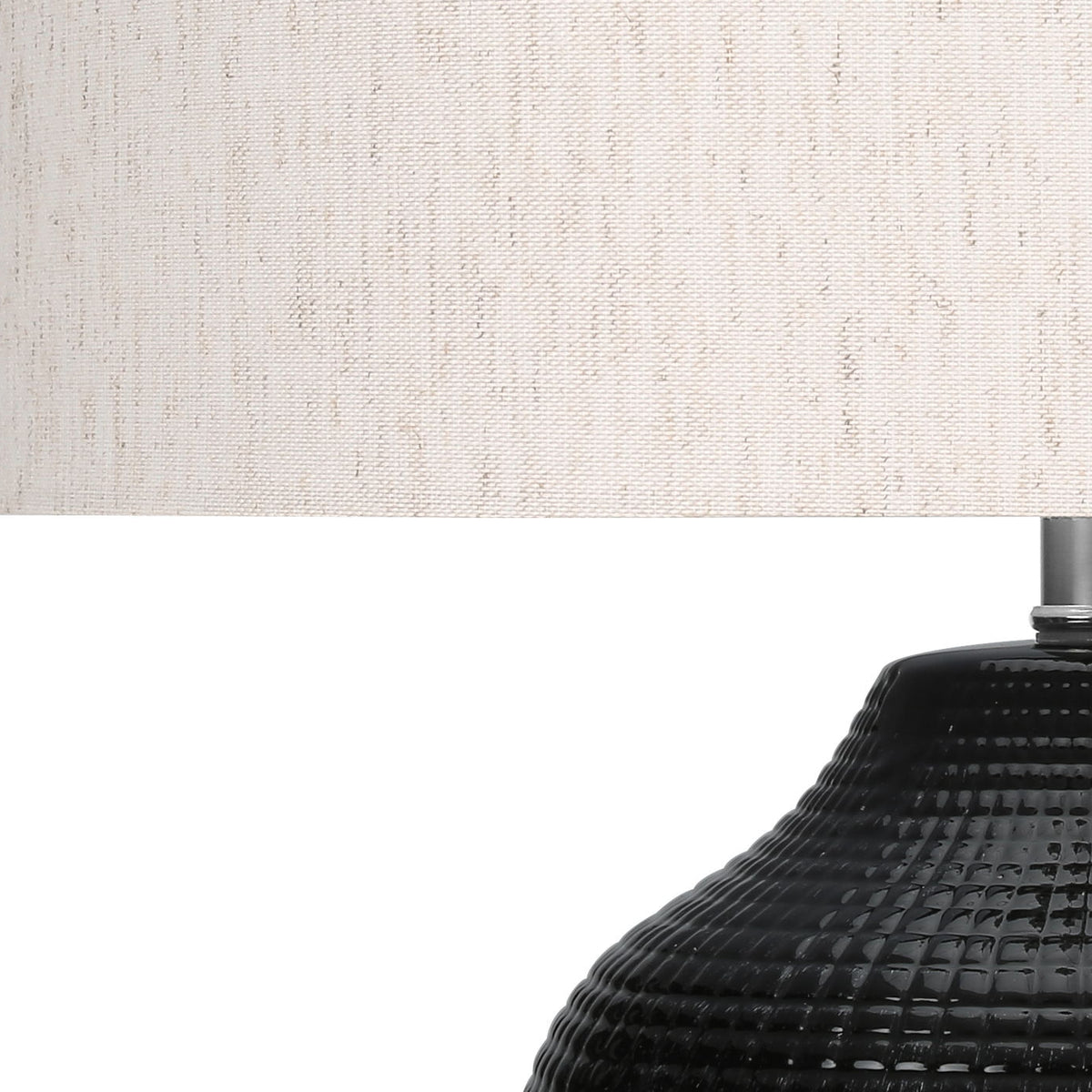 Lighting, Table Lamp, Ceramic, Contemporary - Black / Cream