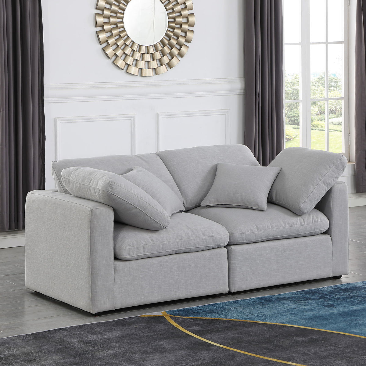 Indulge - Linen 2 Seat Modular Sofa