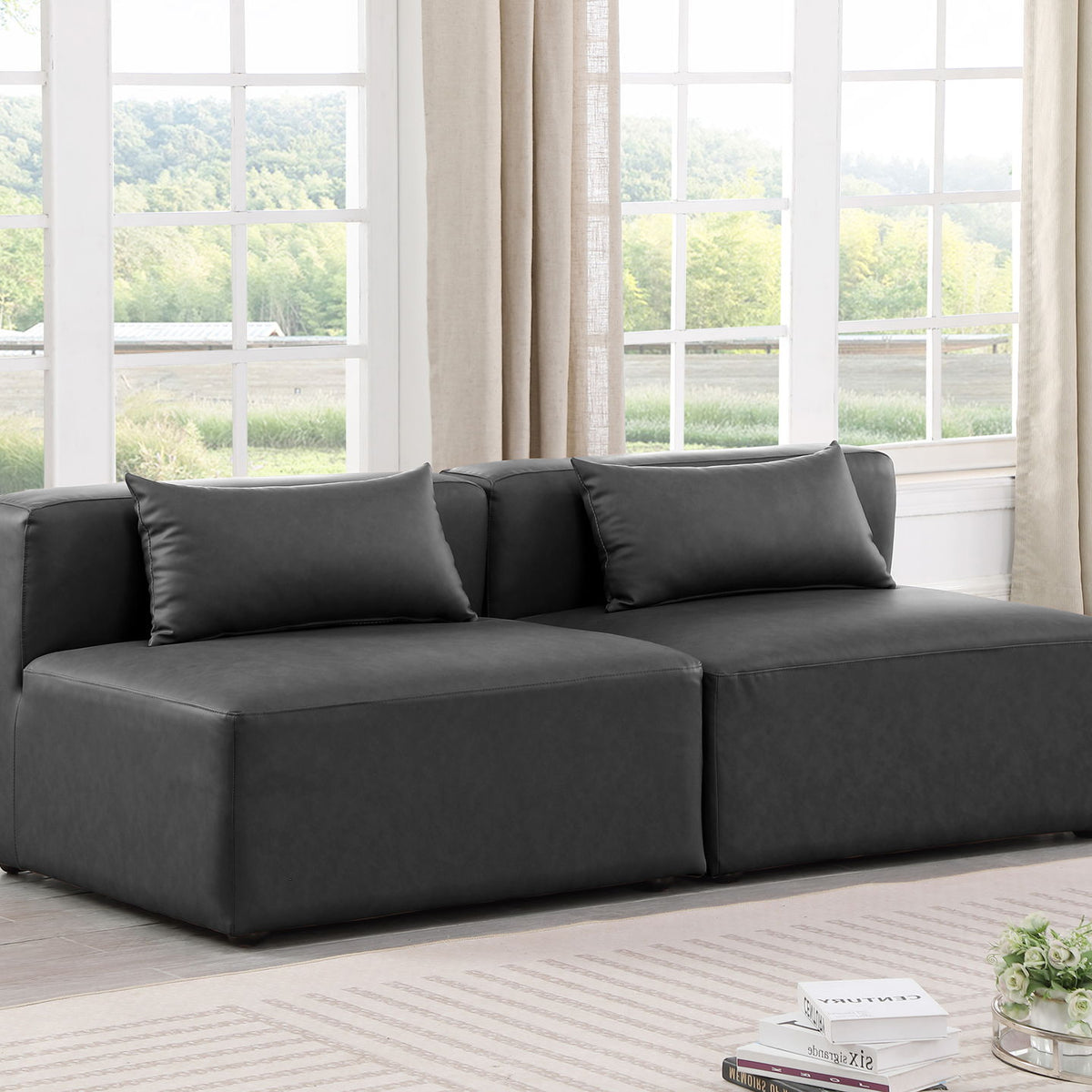 Cube - Modular 2 Seat Armless Sofa