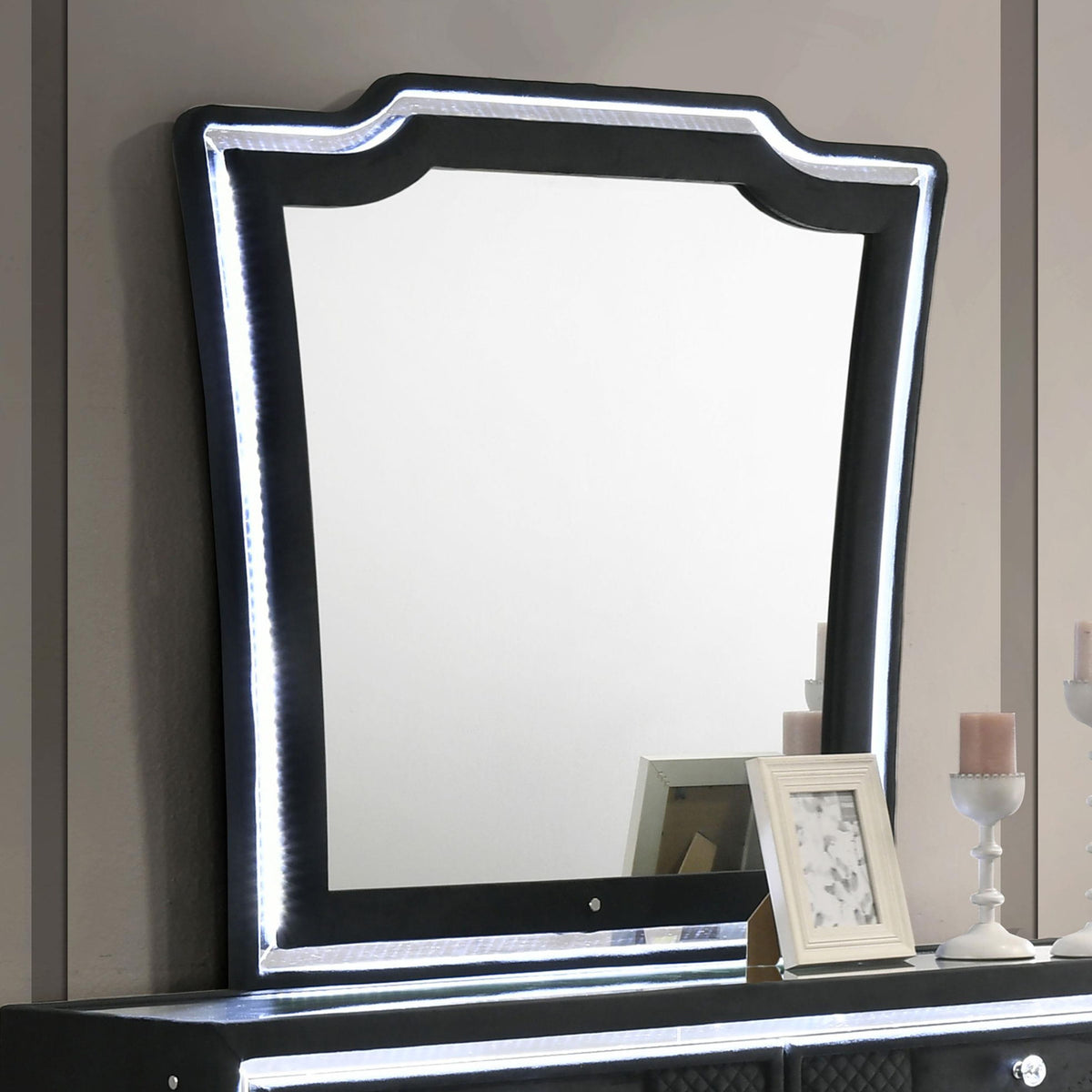 Lorient LED Dresser Mirror Black