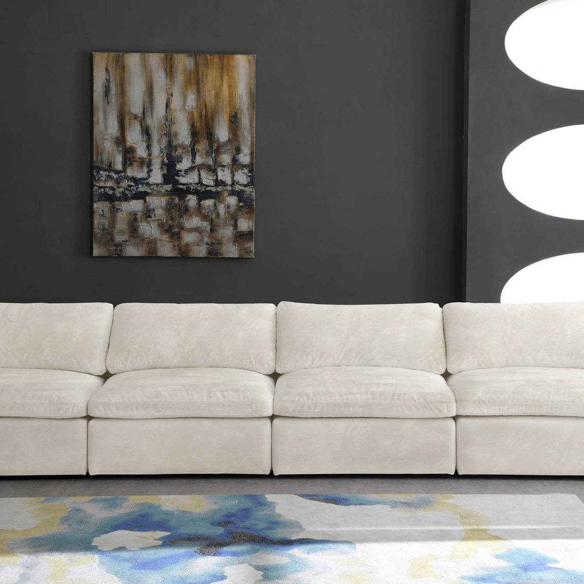 Cozy - Modular Armless 4 Seat Sofa