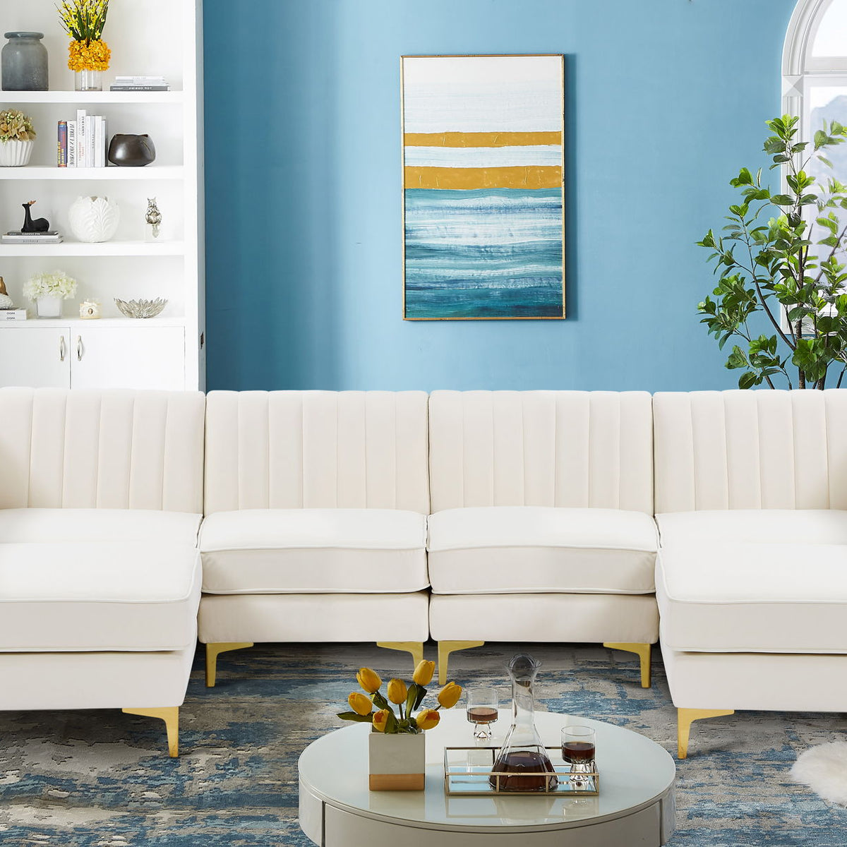 Alina - 6 Piece Modular U-Shaped Sectional