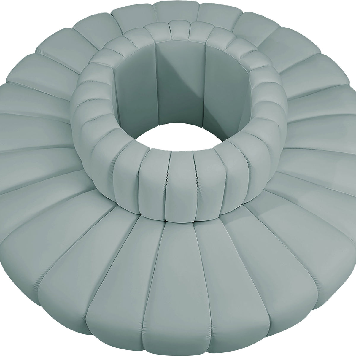 Arc - Faux Leather 8 Piece Round Modular Sofa