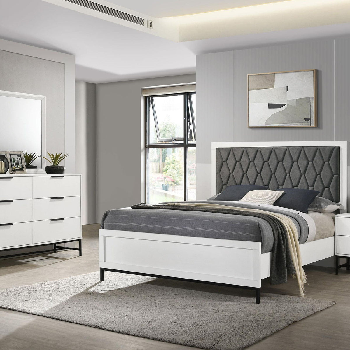 Sonora 4-piece Eastern King Bedroom Set White