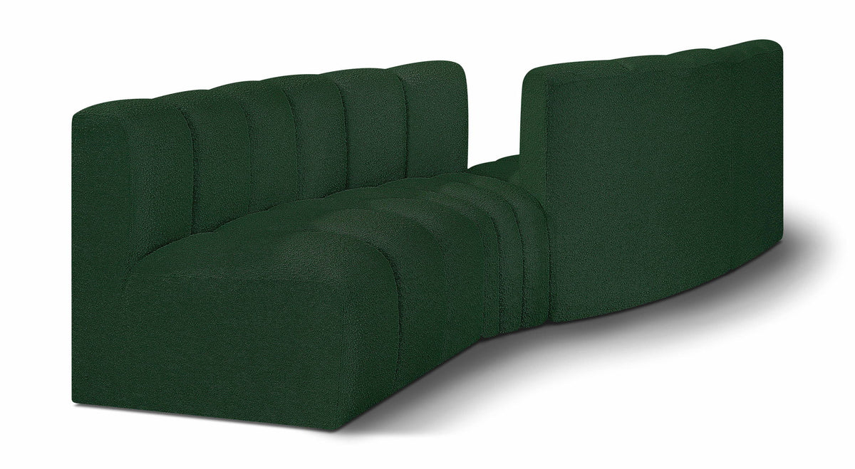 Arc - Boucle Fabric 4 Piece Sofa