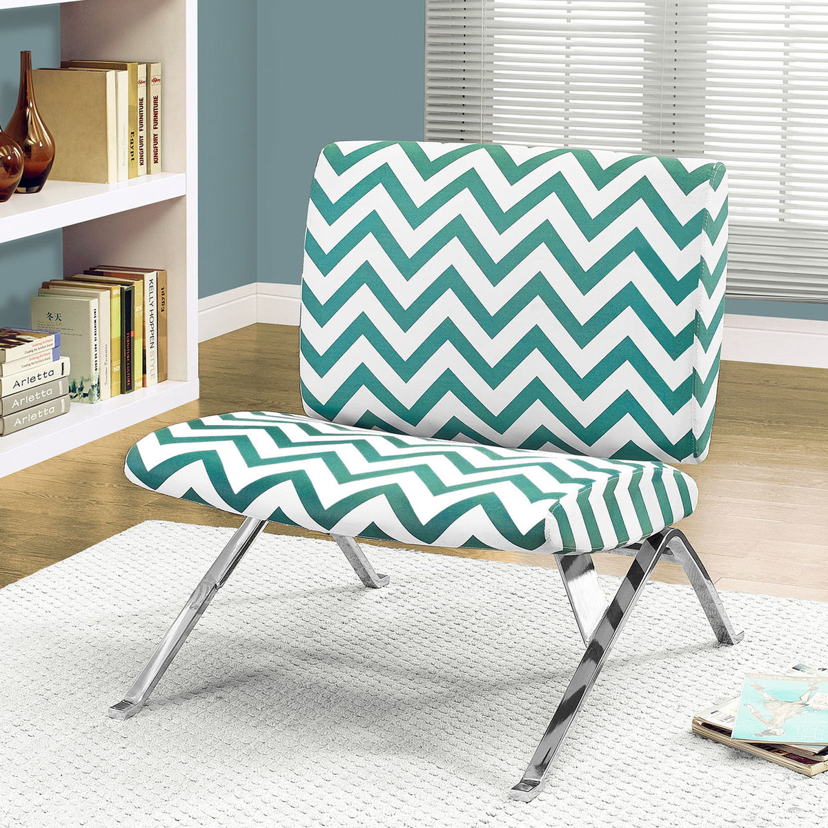 Accent Chair, Armless, Fabric, Living Room, Bedroom, Contemporary, Modern