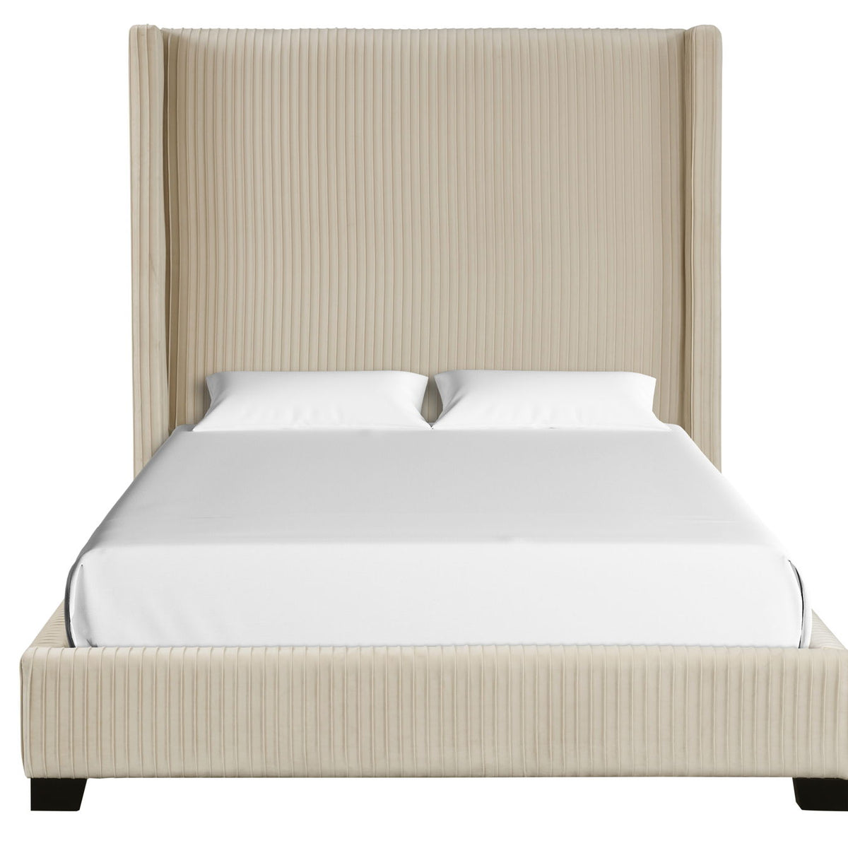 Upholstered Bed, Space-Saving Design