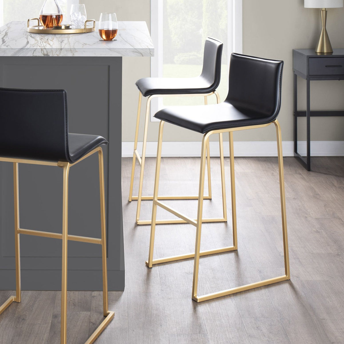 Mara - Contemporary Upholstered Barstool (Set of 2)