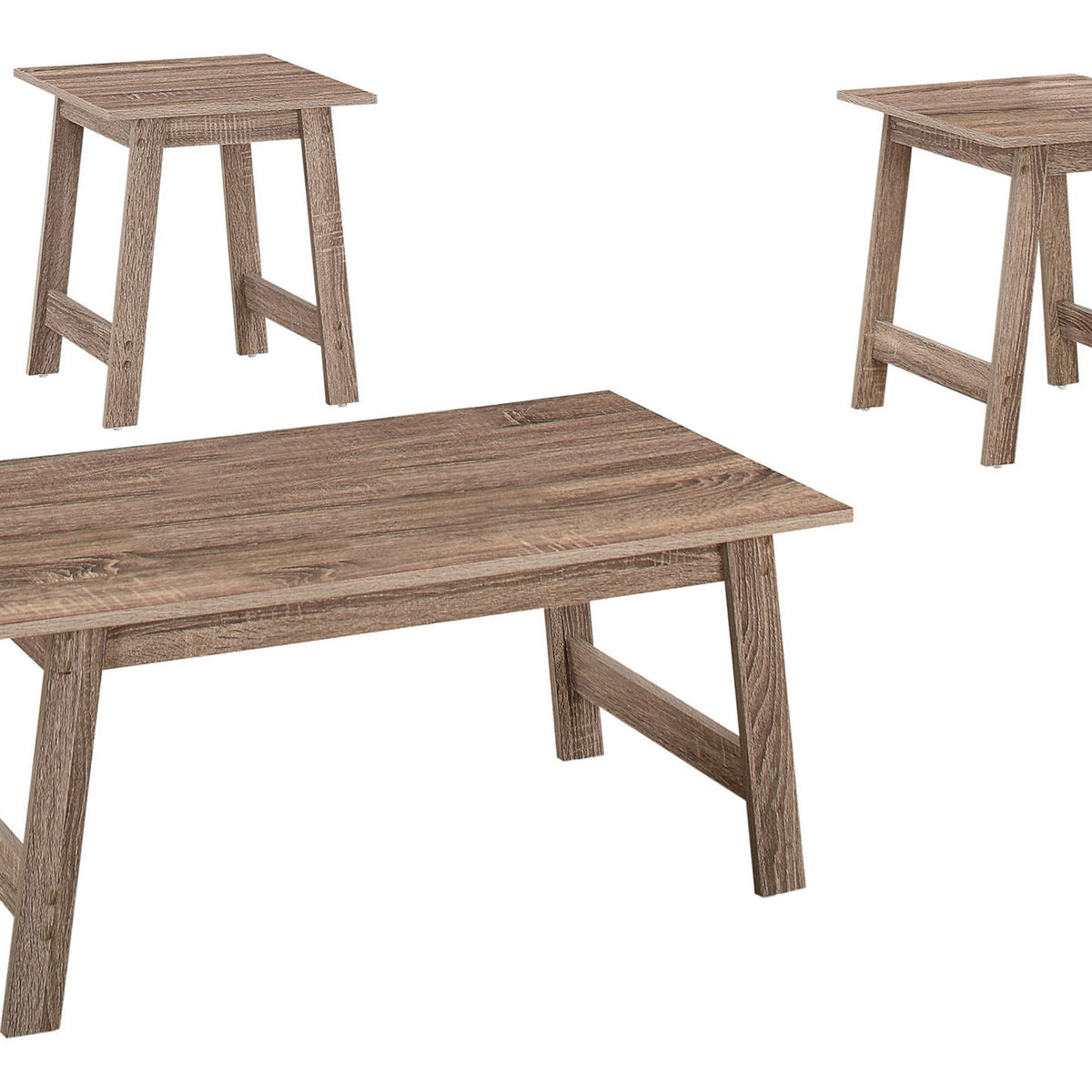 Table Set, Coffee, End, Side, Accent, Living Room Transitional (Set of 3)