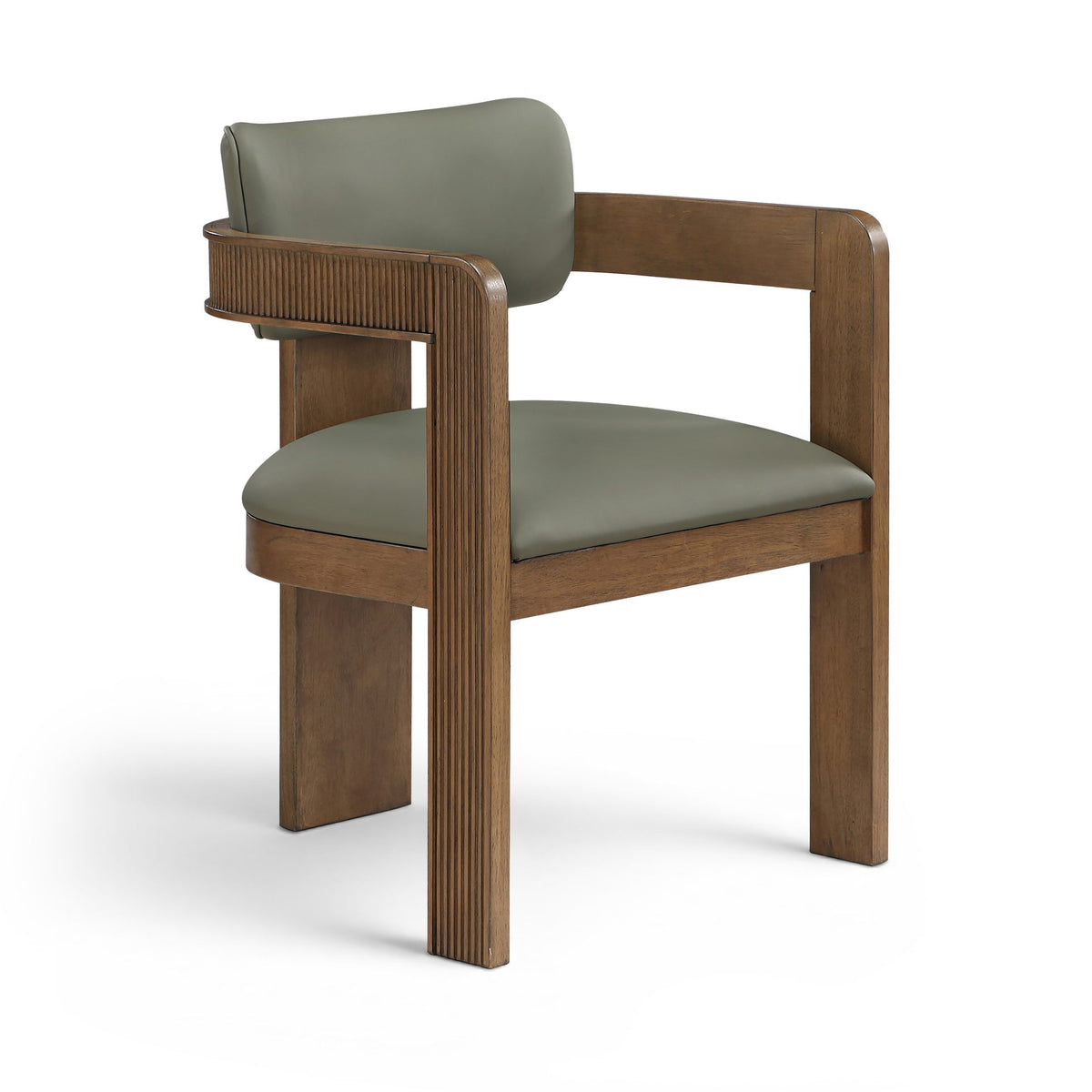 Sacha - Vegan Leather Upholstered Dining Chair With Brown Base (Set of 2)