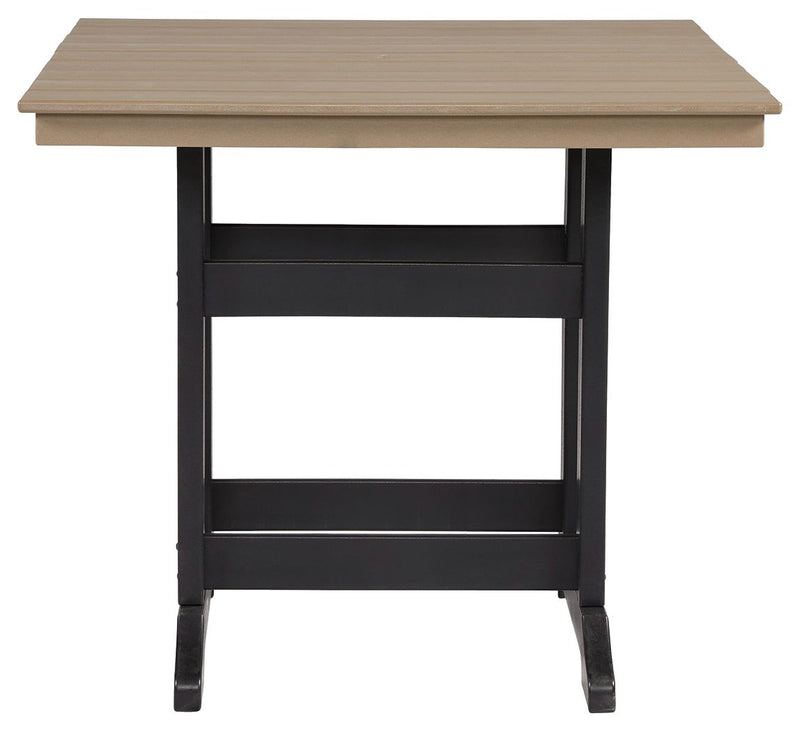 Fairen Trail - Square Counter TBL w/Umb OPT - Black / Driftwood
