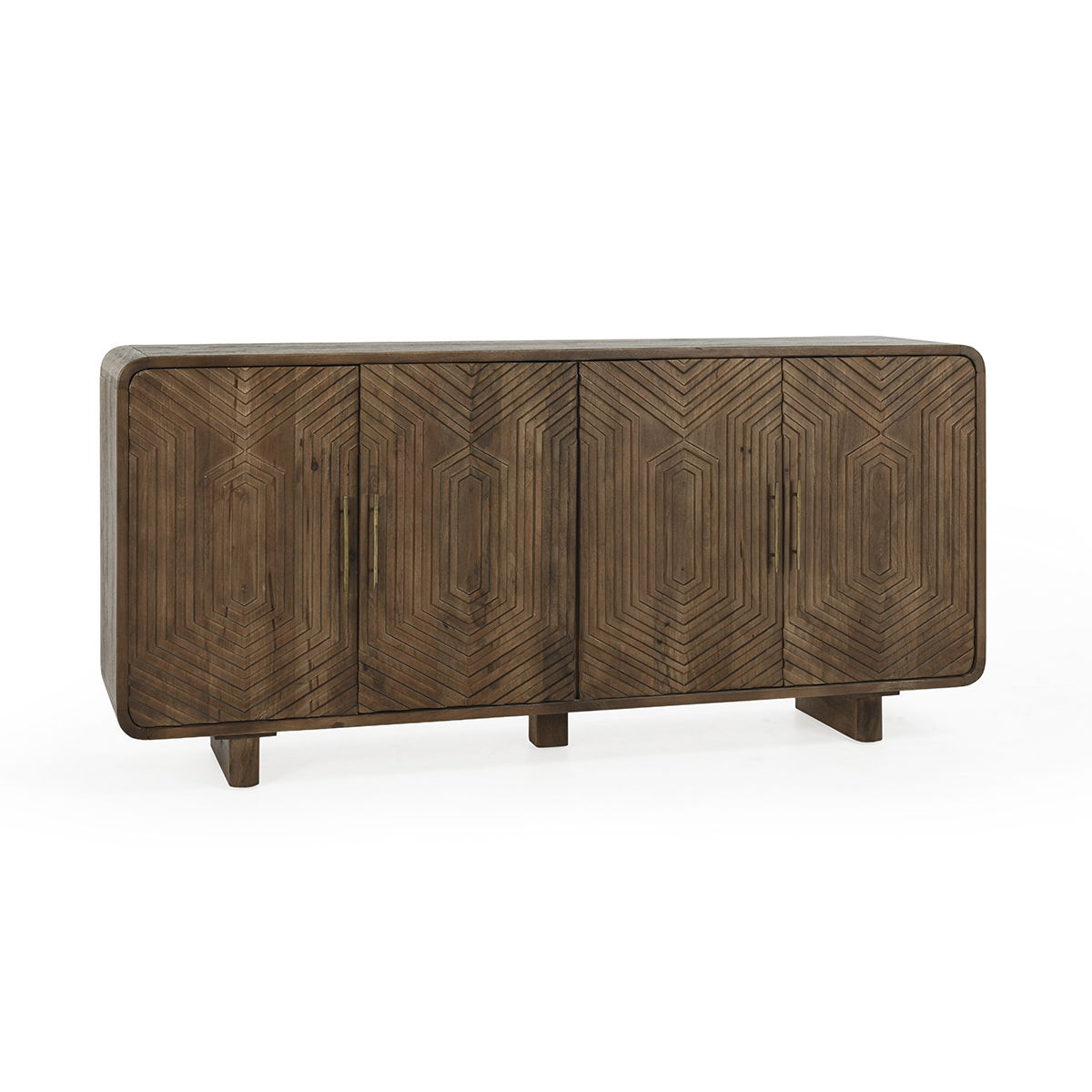 Holmes - 4 Door Sideboard - Light Brown