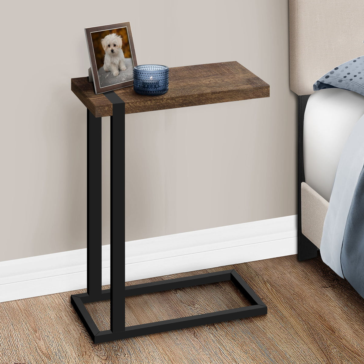 Accent Table, C - Shaped, Contemporary & Modern Stylish Design