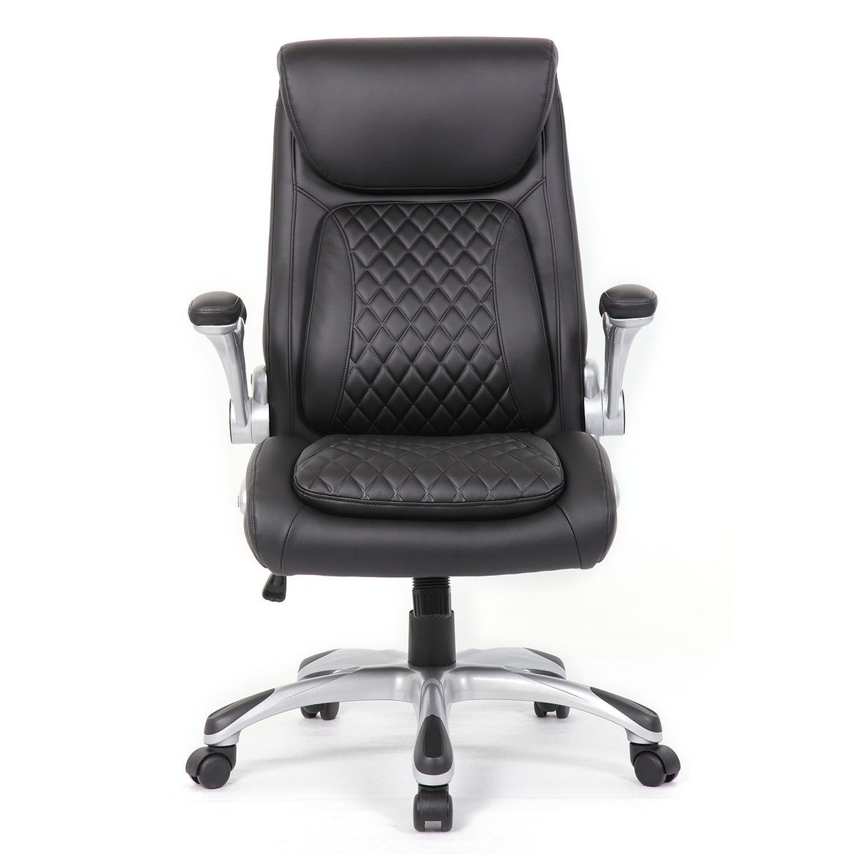 High Back Ergonomic Executive Office Chair, Adjustable Height And Lumbar Support For Home & Office - Black