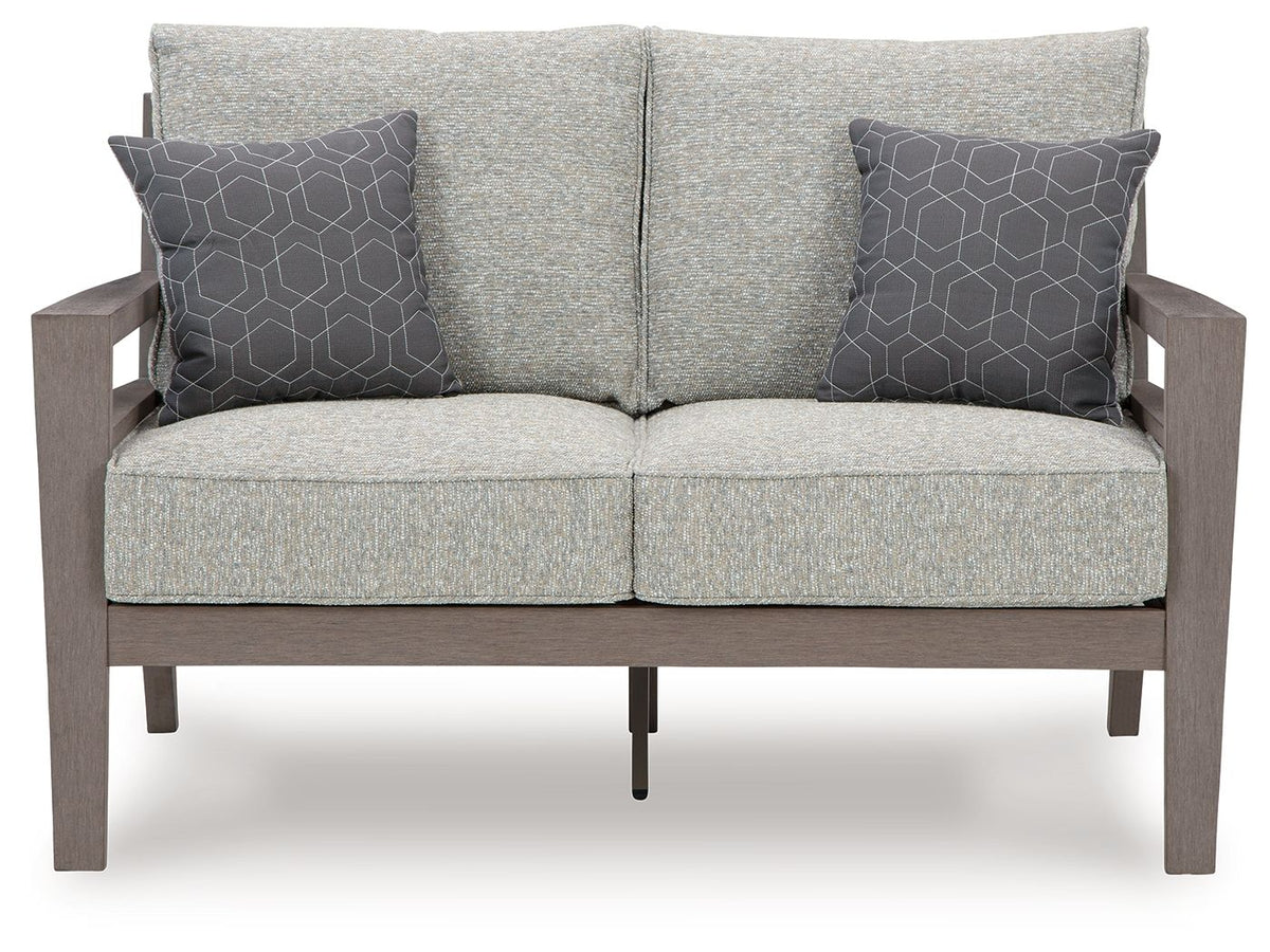 Hillside Barn - Loveseat W/Cushion - Gray / Brown