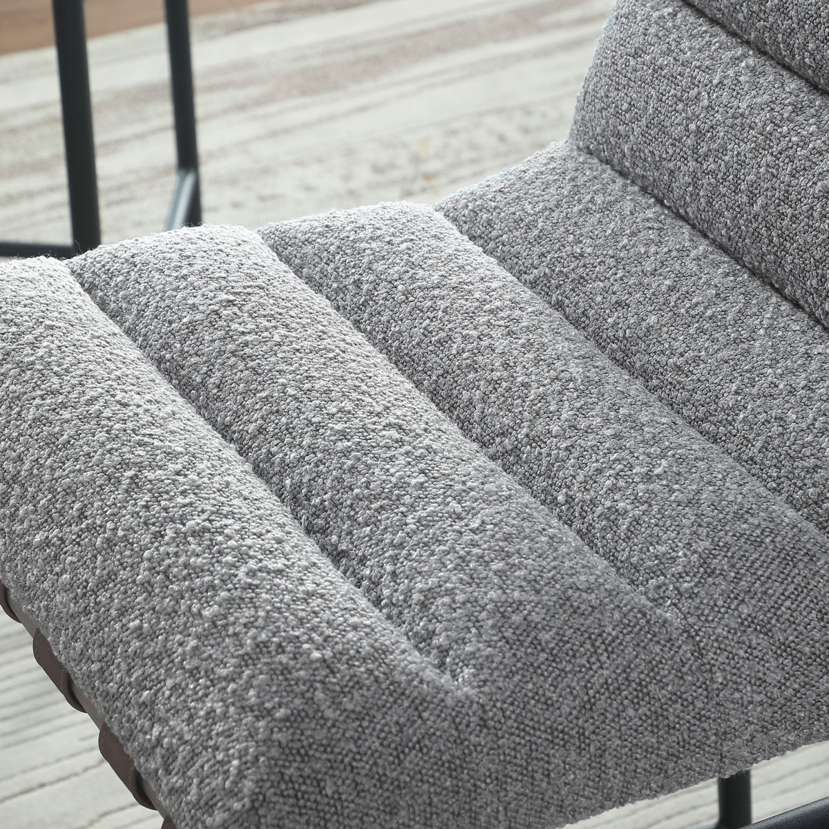 Lahni - 17" Boucle Fabric Counter Height Chair