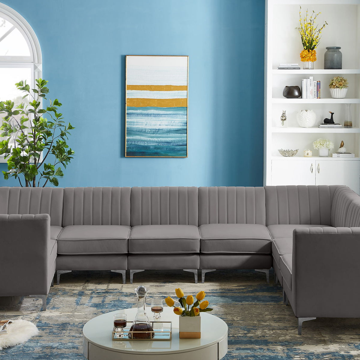 Alina - 8 Piece Modular U-Shaped Sectional