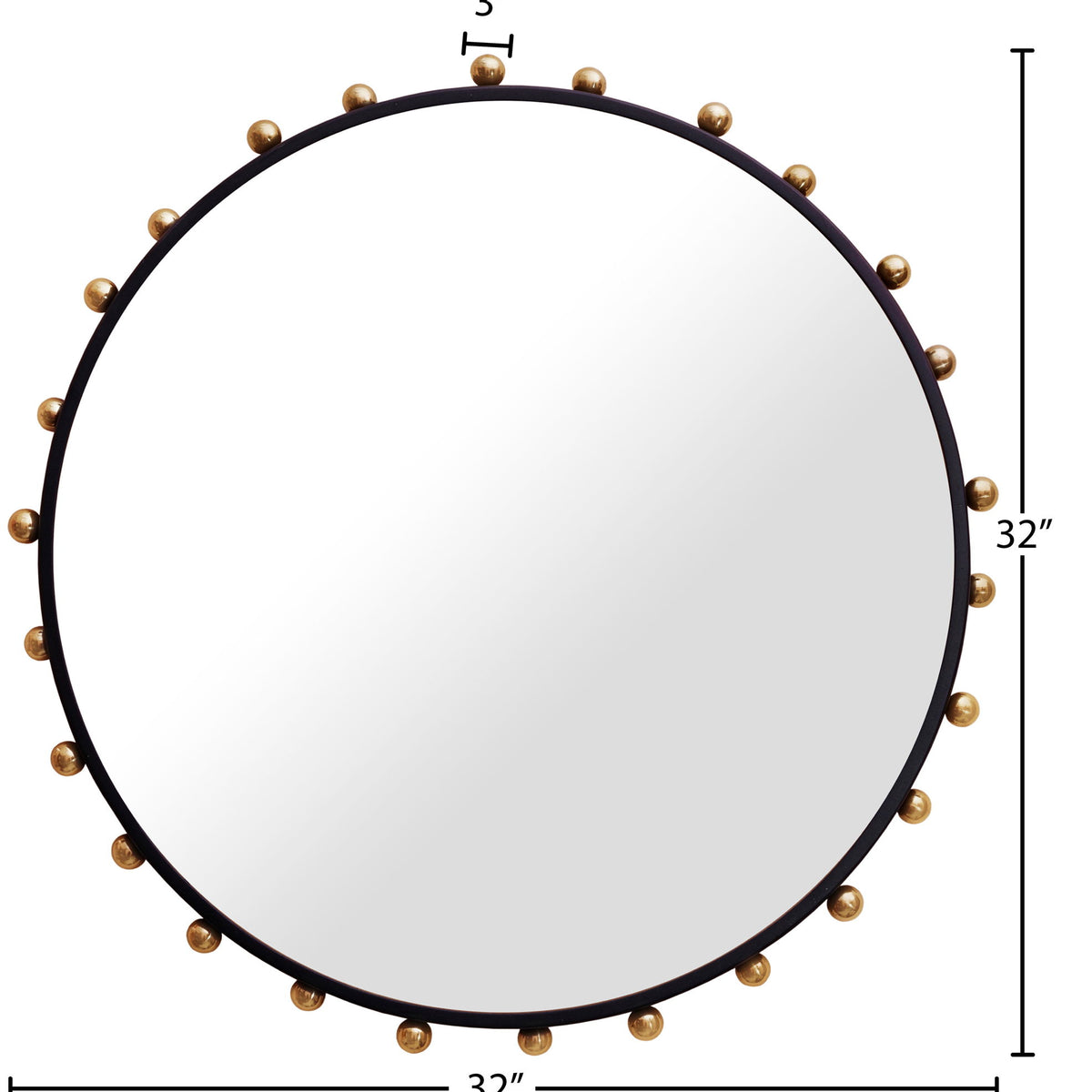 Raven - Mirror - Black / Gold