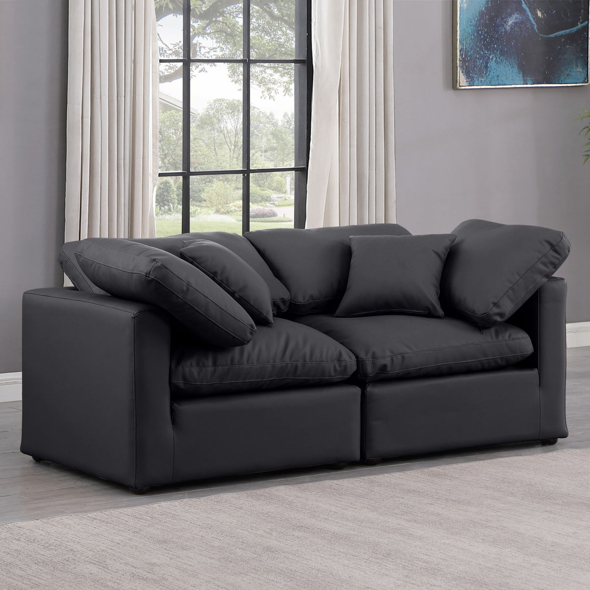 Indulge - Faux Leather 2 Seat Modular Sofa
