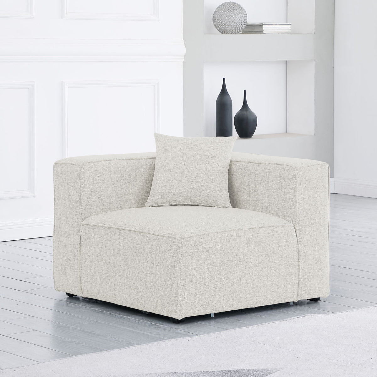 Cube - Linen Corner Chair