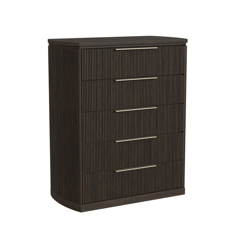 Sylvie - 5-Drawer Chest - Dark Brown