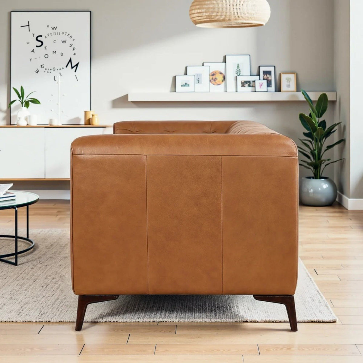 Fargo - Leather Sofa - Brown / Rustic