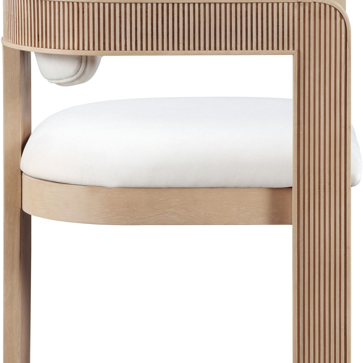 Sacha - Velvet Dining Chair With Natural Base (Set of 2)