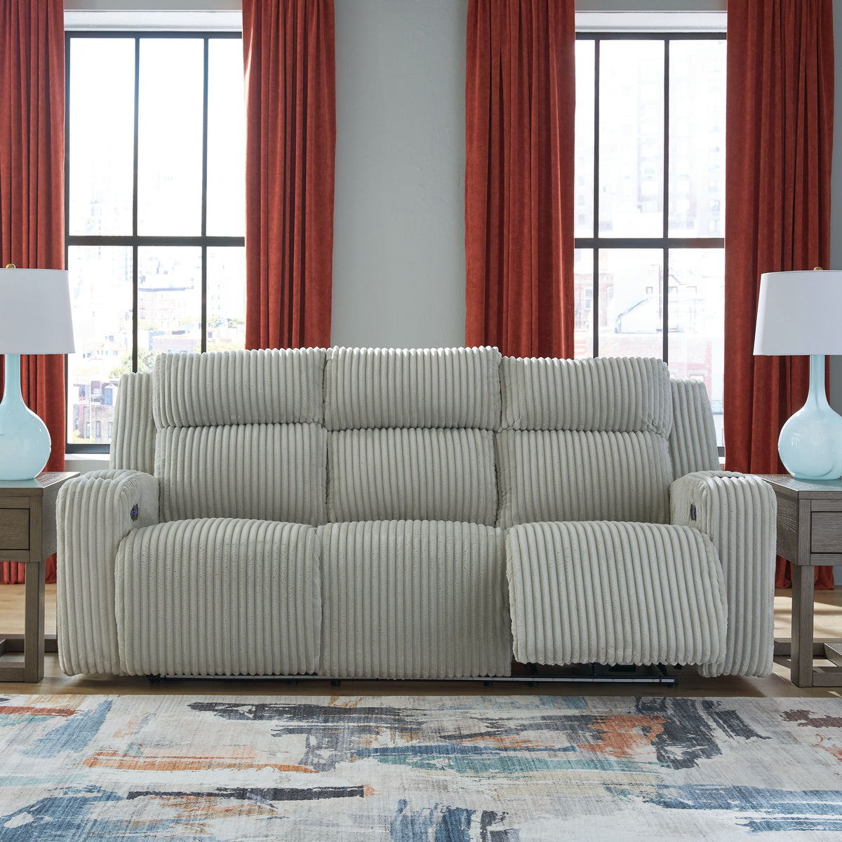 Forest Lake - Power Reclining Sofa With Adj Headrest