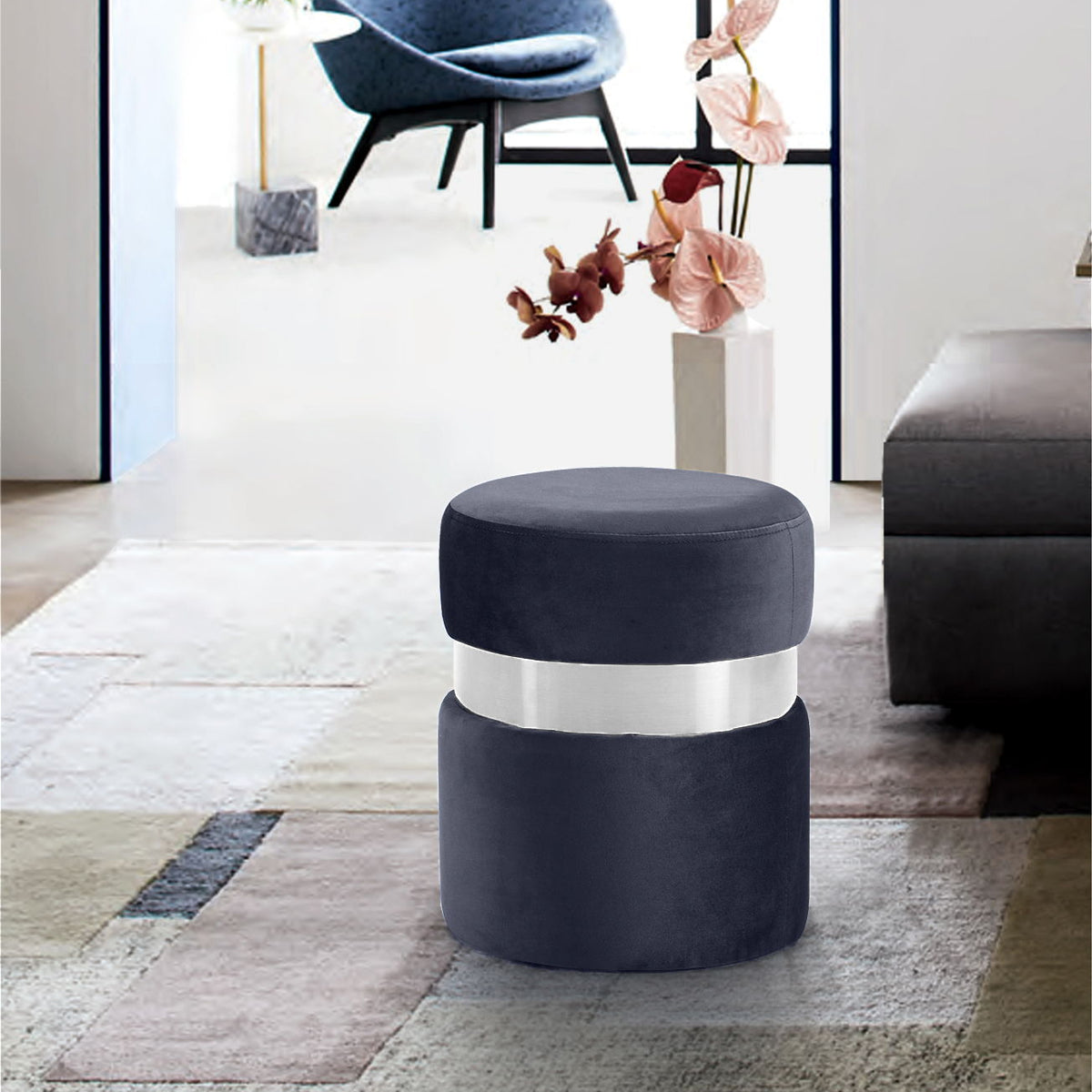 Hailey - Round Ottoman