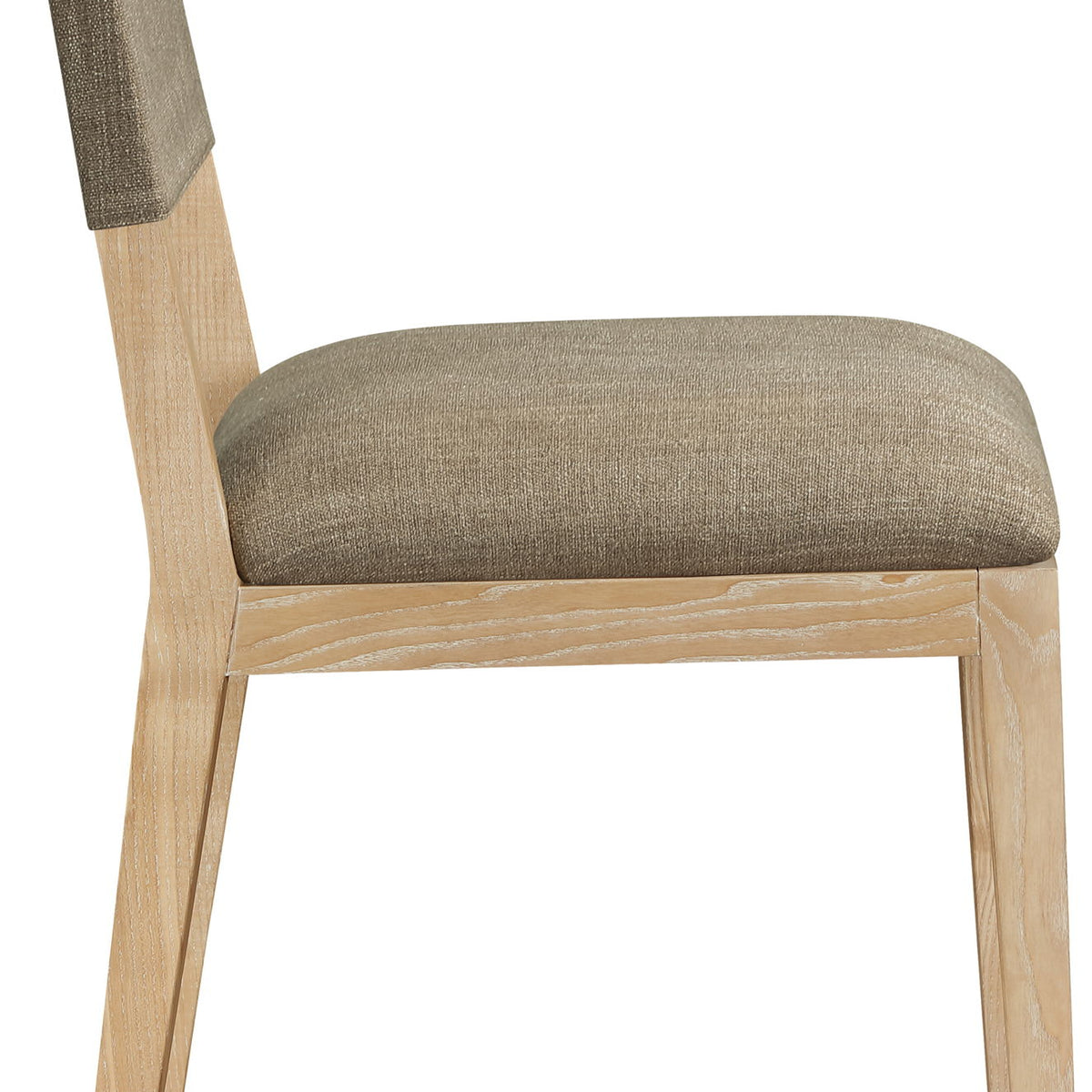Avon - Linen Textured Performance Fabric Upholstered Dining Side Chair (Set of 2)