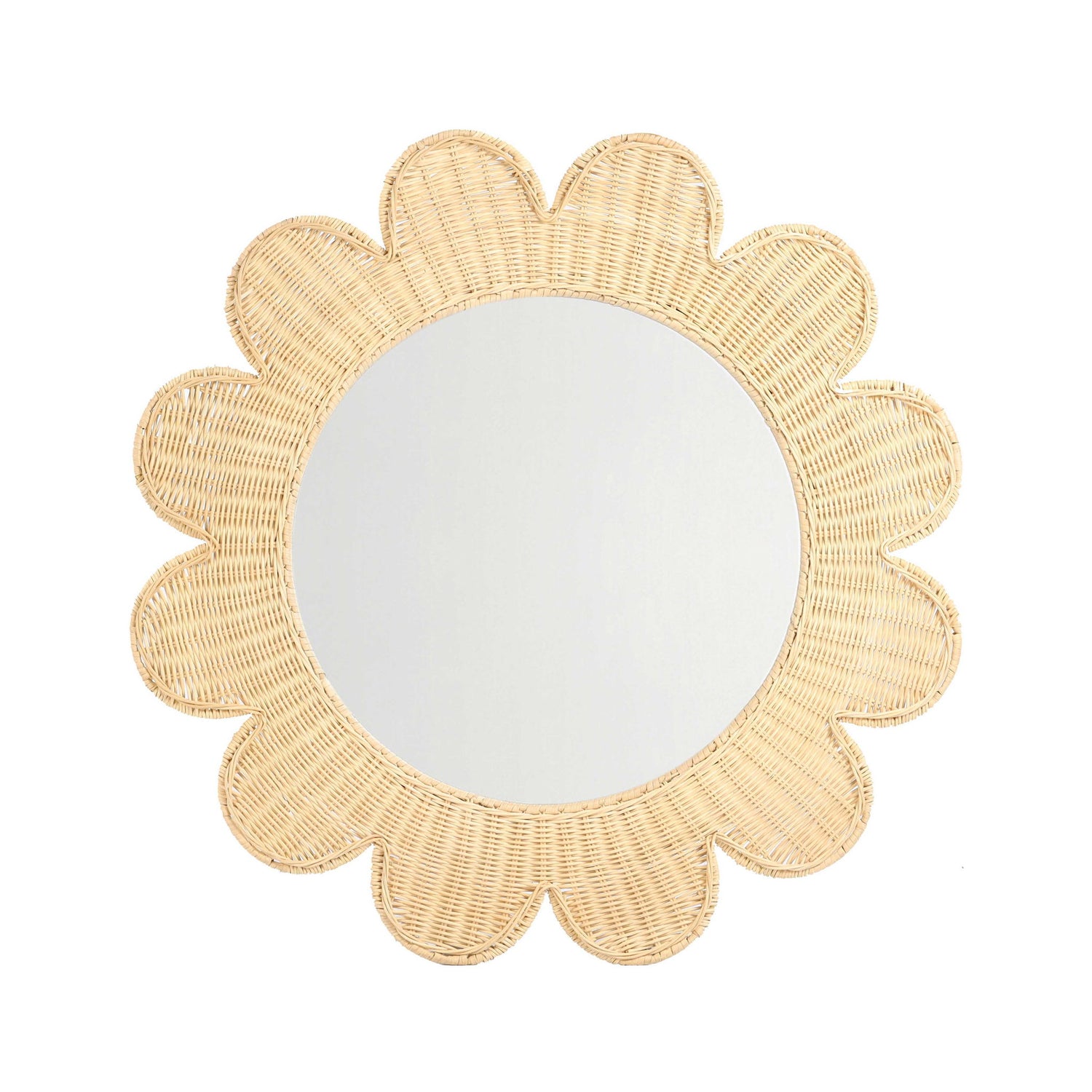 Coralie - Rattan Round Mirror