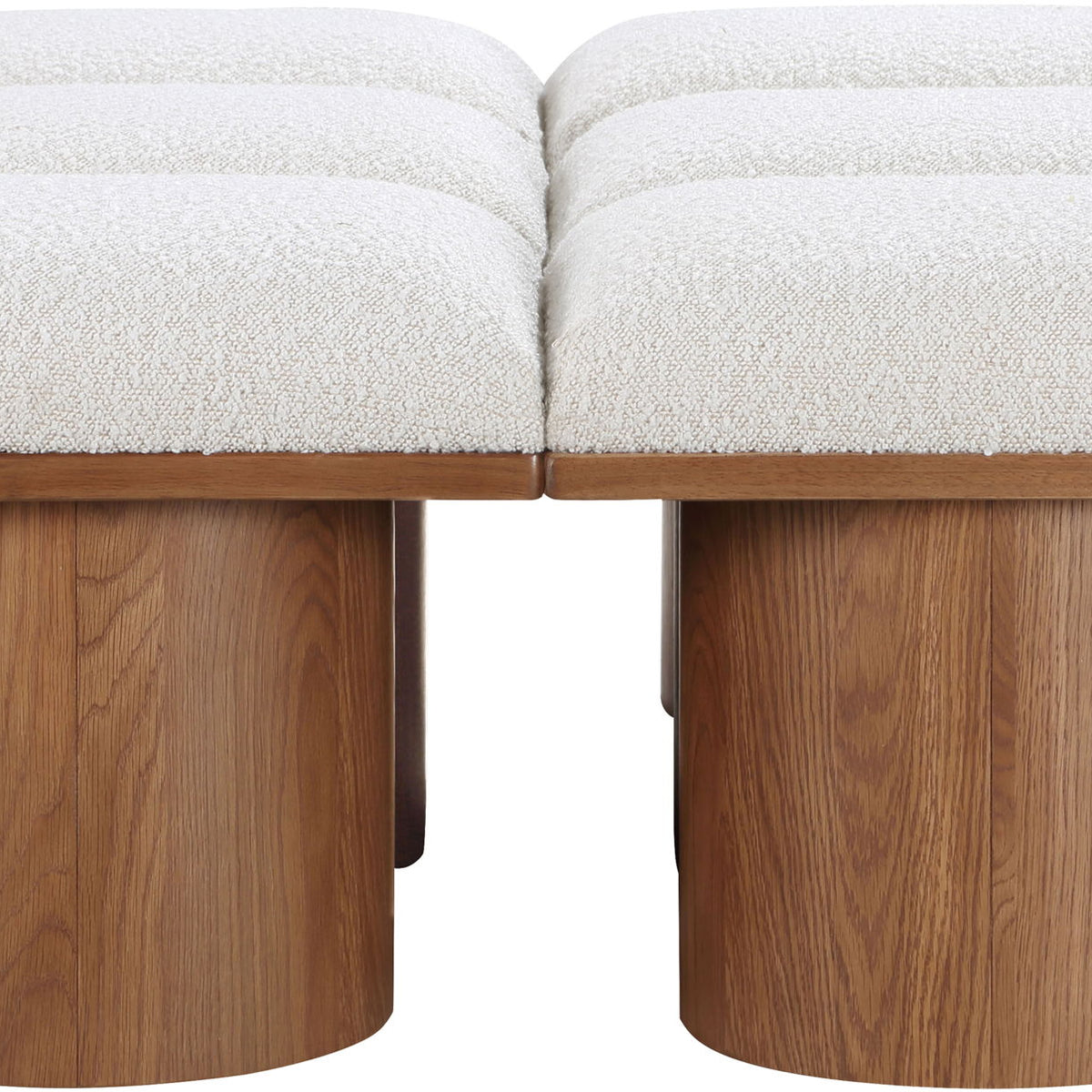 Pavilion - 6 Piece Modular Bench With Brown Base