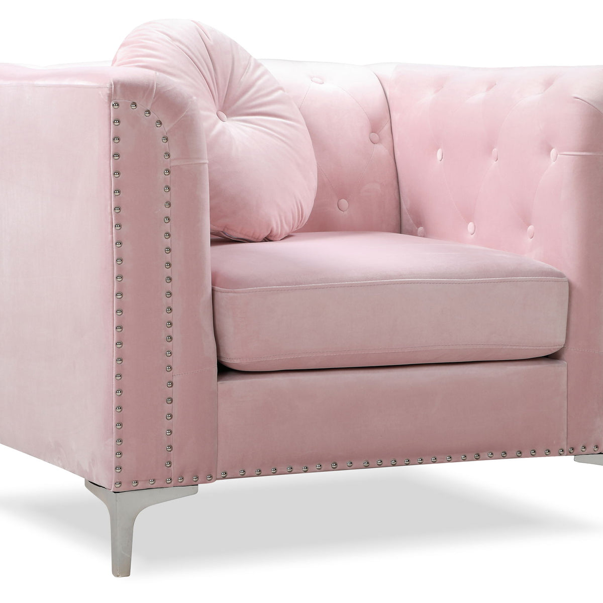 Contemporary Sloped Arm Chair
