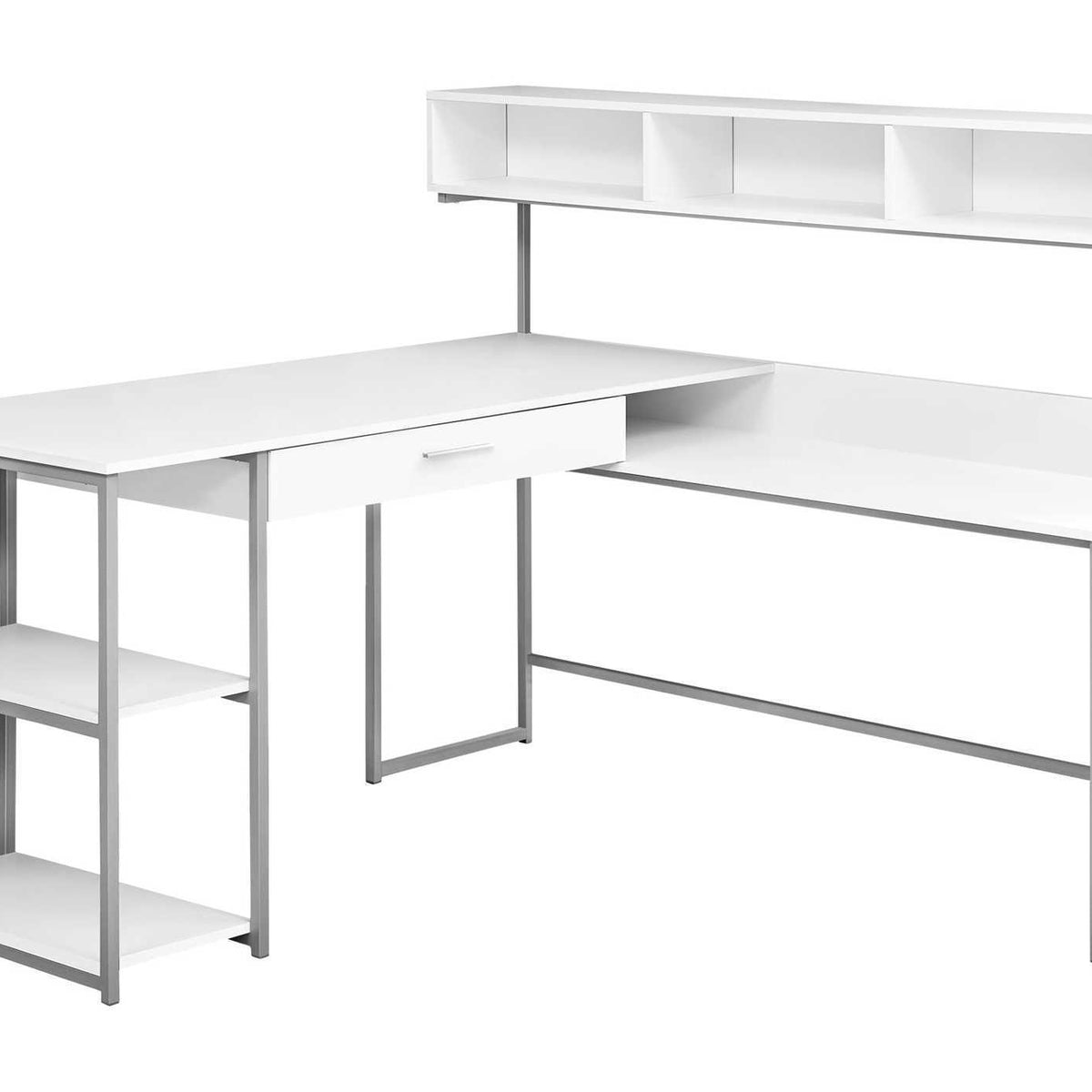Computer Desk, Home Office, Corner, Storage Drawers, L Shape, Laptop, Contemporary & Modern