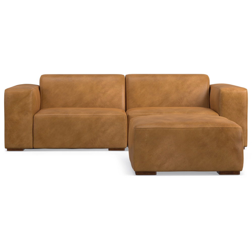 Rex - Handcrafted Sectional Sofa And Ottoman