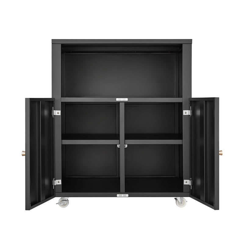 Home Office Printer Stand With Wheels And File Cabinet