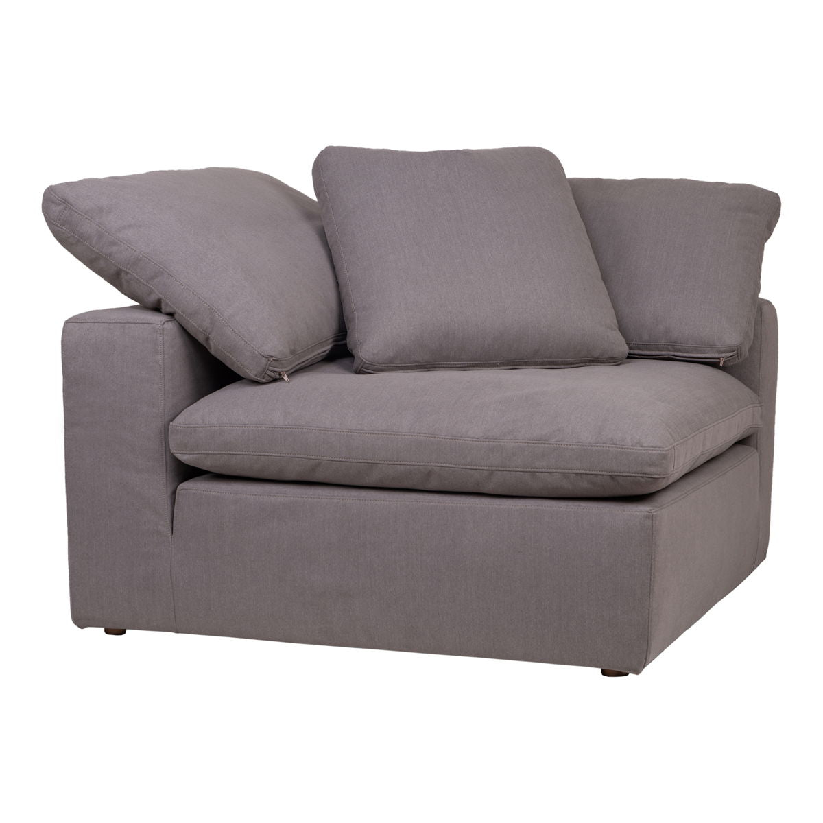Clay - Livesmart Fabric Corner Chair - Light Gray