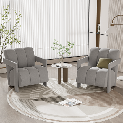 Accent Chair Gray 26.3-inch