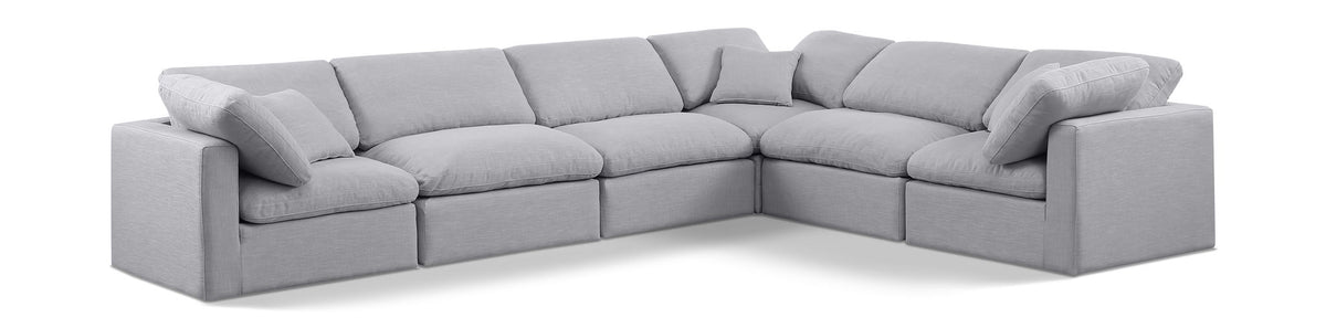 Indulge - Linen 6 Piece Modular Corner Sectional