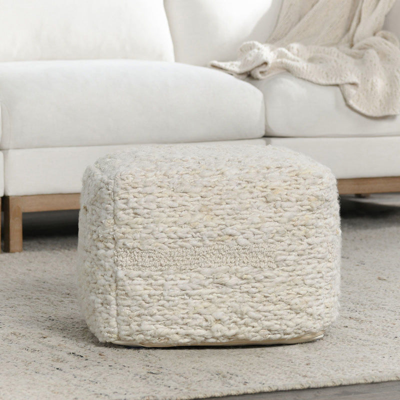 Sinclair - Pouf - Ivory